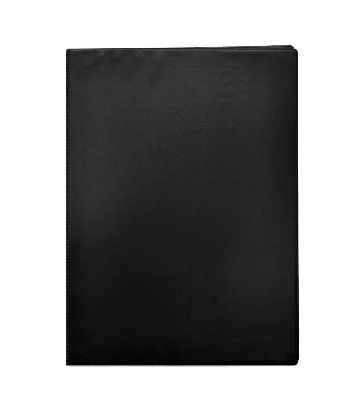 Pasta Catálogo PVC Ofício sem Visor 10 Sacos Preto