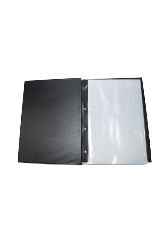 Pasta Catálogo PVC Ofício sem Visor 10 Sacos Preto - Imagem 2