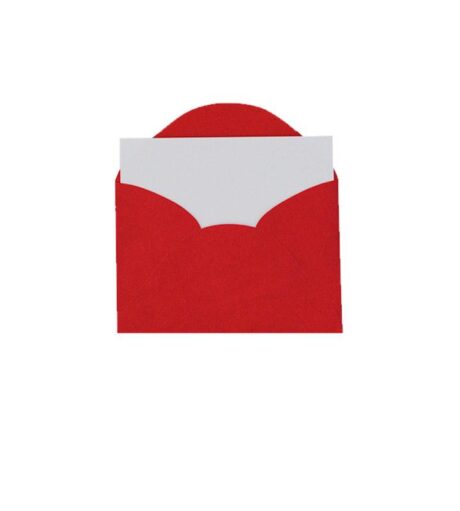 Envelopes Visita+Cartão 115mm X 80mm Vermelho com 20