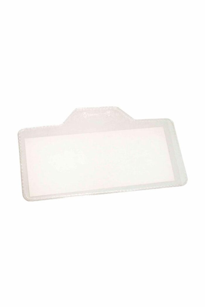 Crachá PVC 95mm X 43mm Abertura Lateral sem Presilha com 50