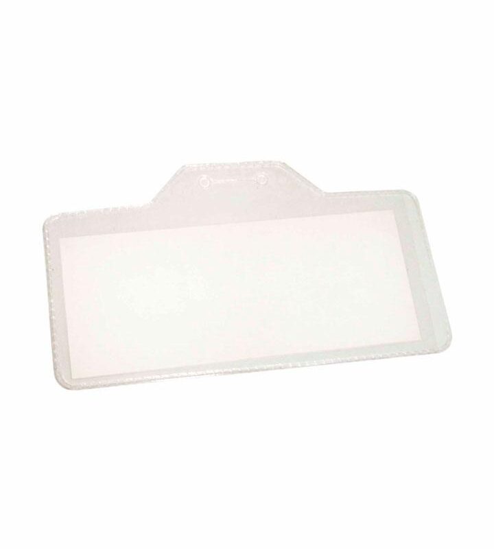 Crachá PVC 95mm X 43mm Abertura Lateral sem Presilha com 50