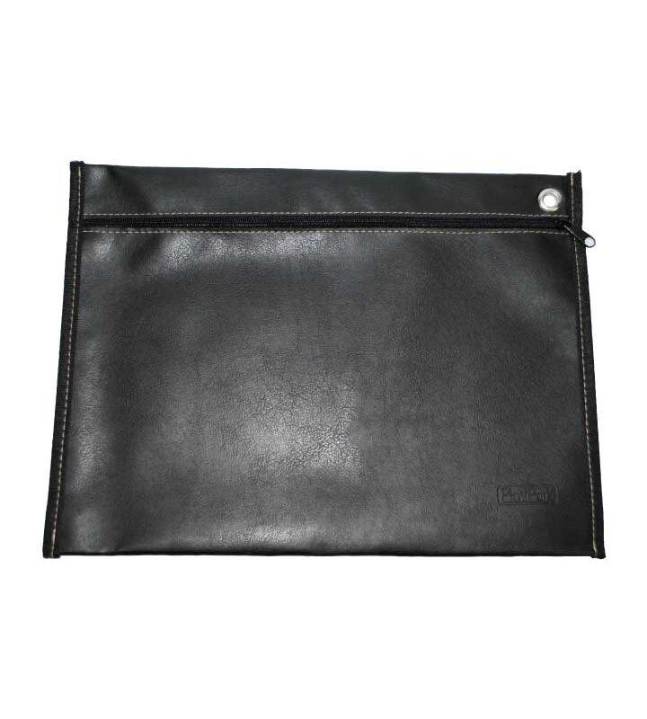 Malote Ofício 370mm X 260mm Costurado Corino Preto