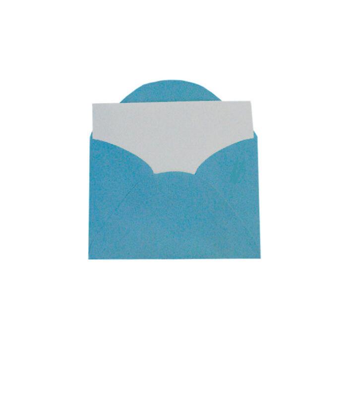 Envelopes Visita+Cartão 115mm X 80mm Azul Royal com 20