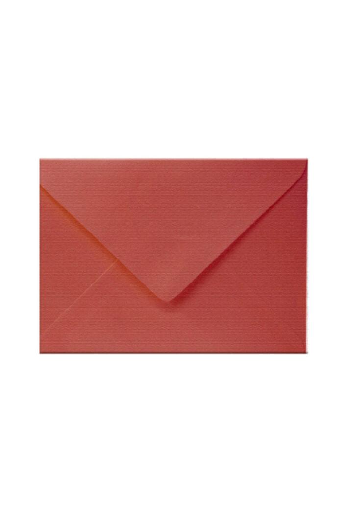 Envelope Convite 120 Alta Gramatura 163mm X 225mm Textura Casca de Ovo Vermelho com 50