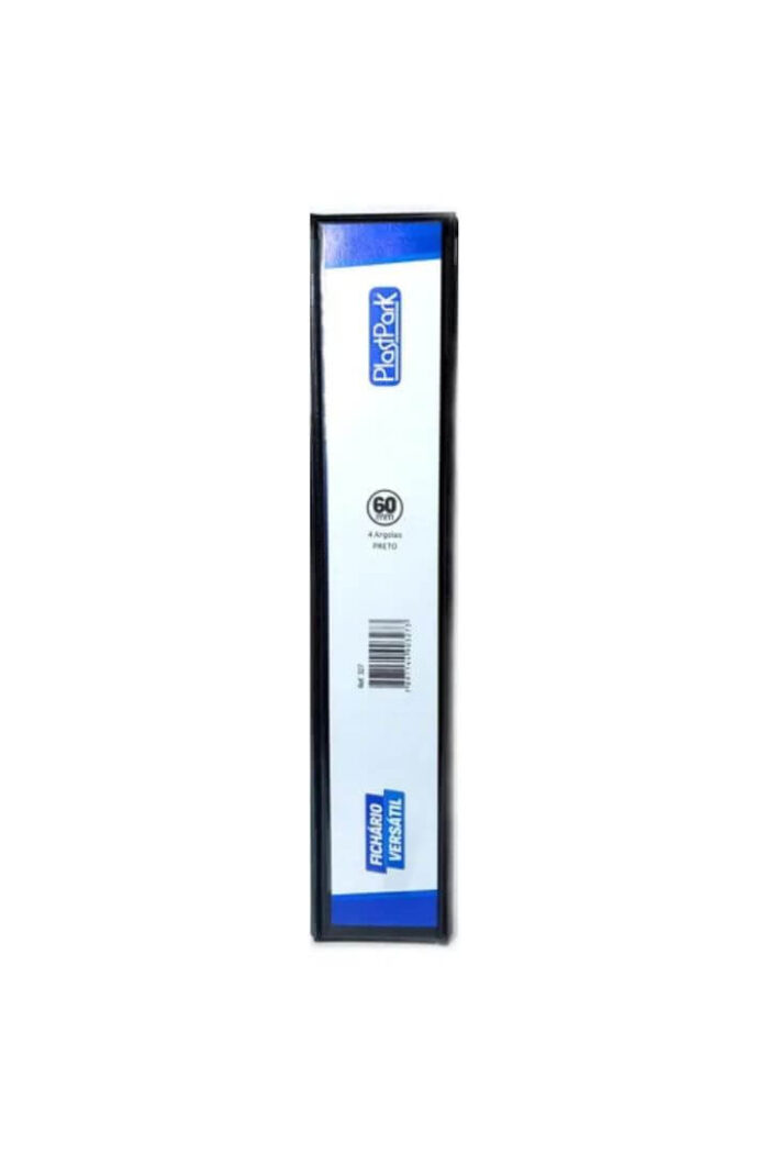 Fichário Personalizável A4 lombada 6 cm 4 Argolas para 420 Folhas Preto - Imagem 3