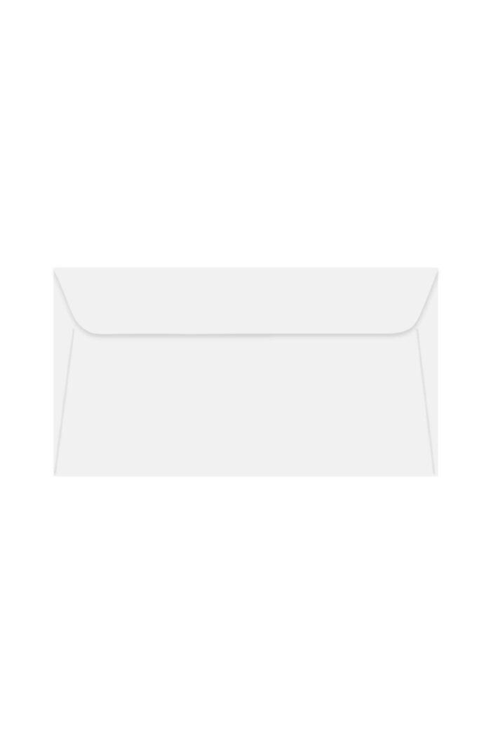 Envelope Ofício 229mm X 114mm Textura Linho Branco com 50