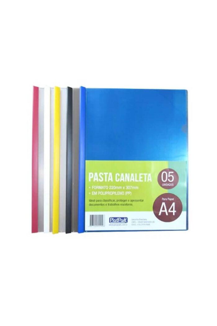 Pasta com Canaleta PP A4 Sortida/Sortida com 5