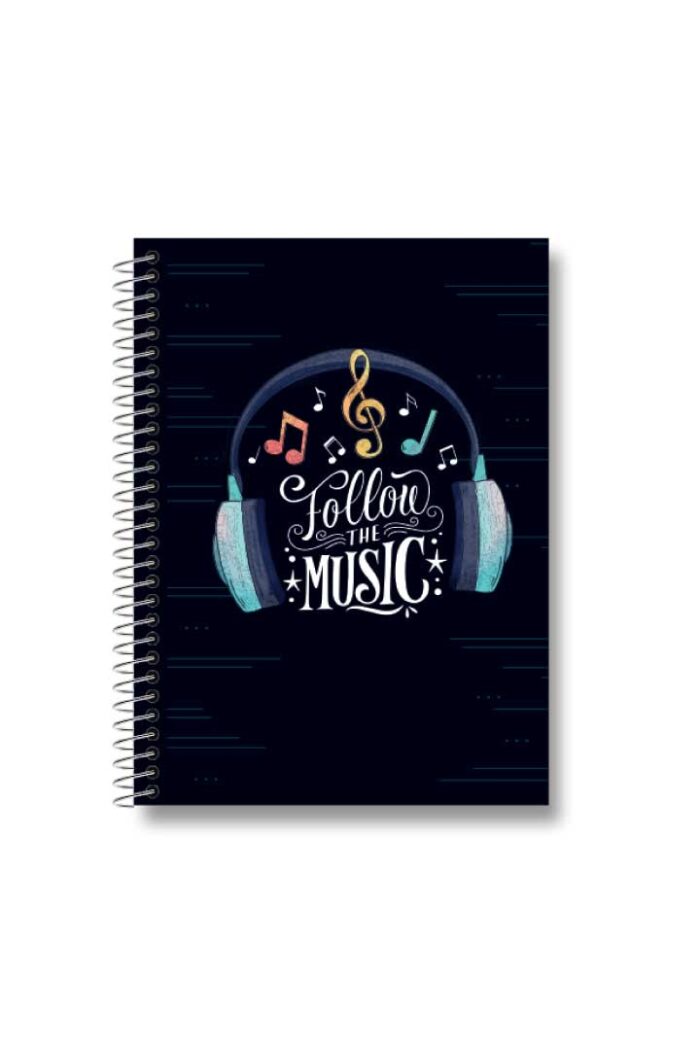 Caderno 1/4 160 Folhas Espiral Capa Dura Slim Sortidos - Imagem 2