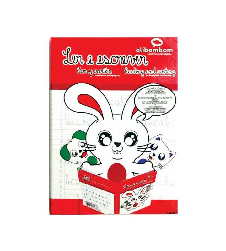 Livro Caderno Alibombom Pautas Numeradas 80 Folhas Capa Dura 123X Vermelho