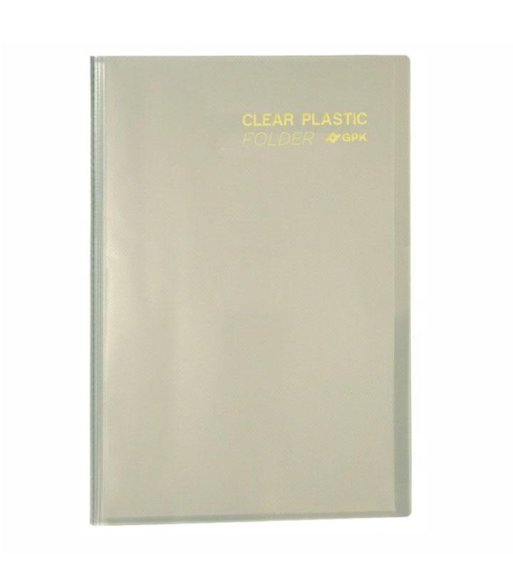 Pasta Catálogo PP A4 Clear Plastic Folder 20 Sacos Cristal