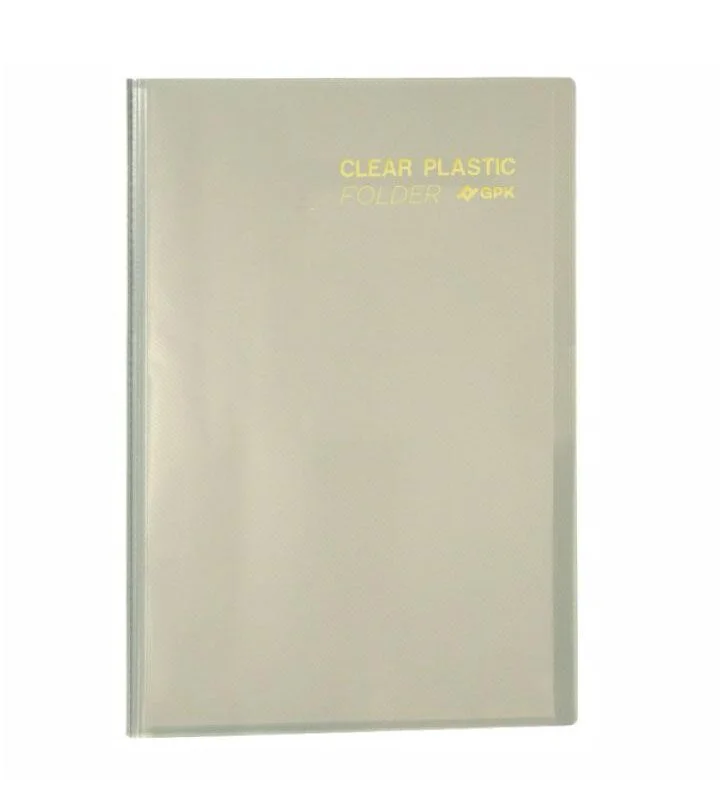 Pasta Catálogo PP A4 Clear Plastic Folder 50 Sacos Cristal