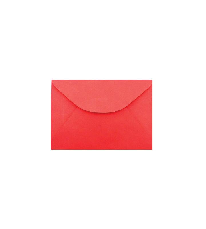 Envelope Visita 115mm X 80mm Color Vermelho com 100