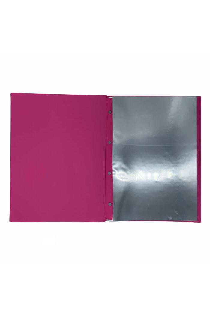Pasta Catálogo PVC Ofício com Visor 50 Sacos Pink - Imagem 2