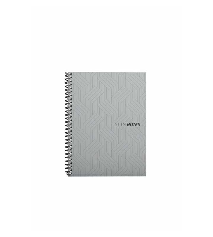 Caderneta 1/8 80 Folhas Espiral Capa Dura Slim Notes
