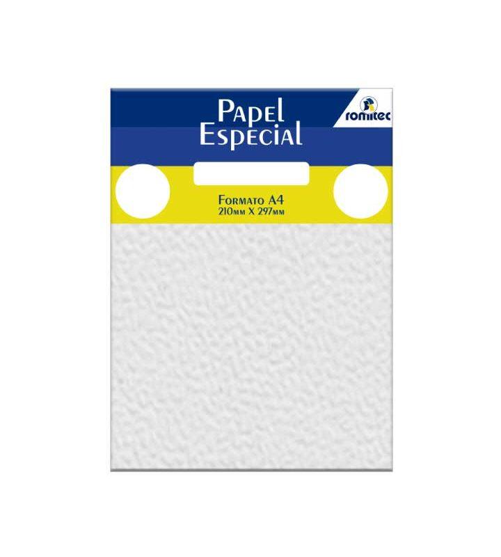 Papel A4 180 GSM Textura Casca de Ovo Branco com 50 Folhas