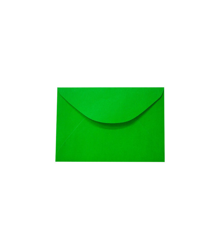 Envelope Visita 115mm X 80mm Color Verde com 100