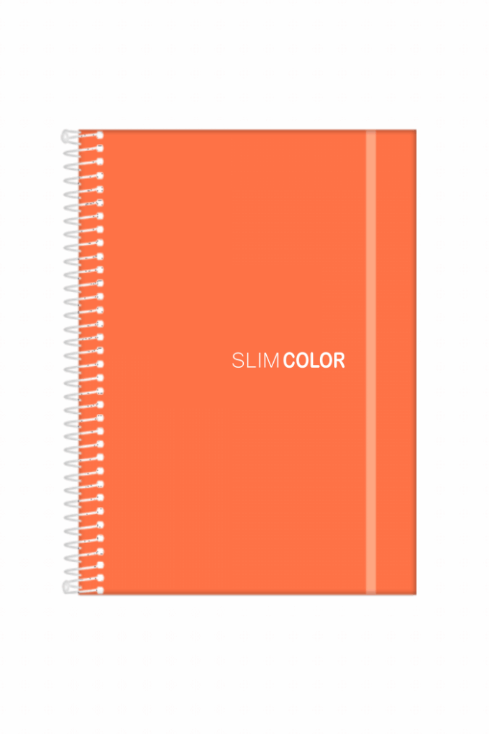 Caderno Universitário 160 Folhas 10X1 Espiral Capa PP Coral