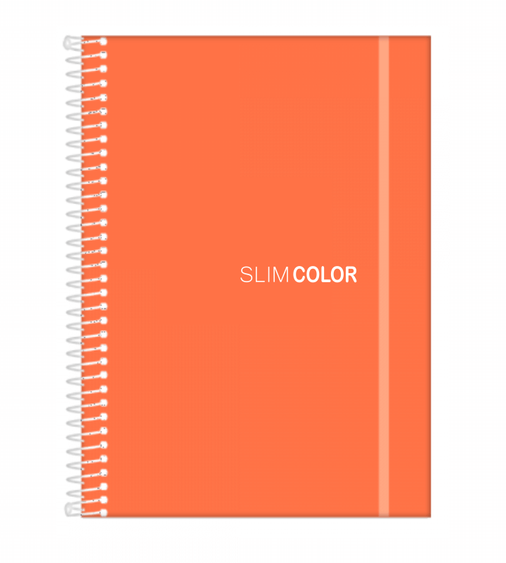 Caderno Universitário 160 Folhas 10X1 Espiral Capa PP Coral