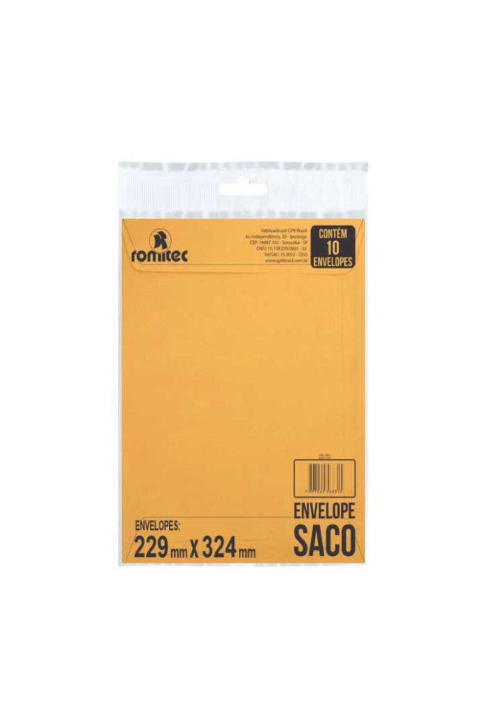 Envelope Saco Ko32 229mm X 324mm Ouro com 10 - Imagem 2