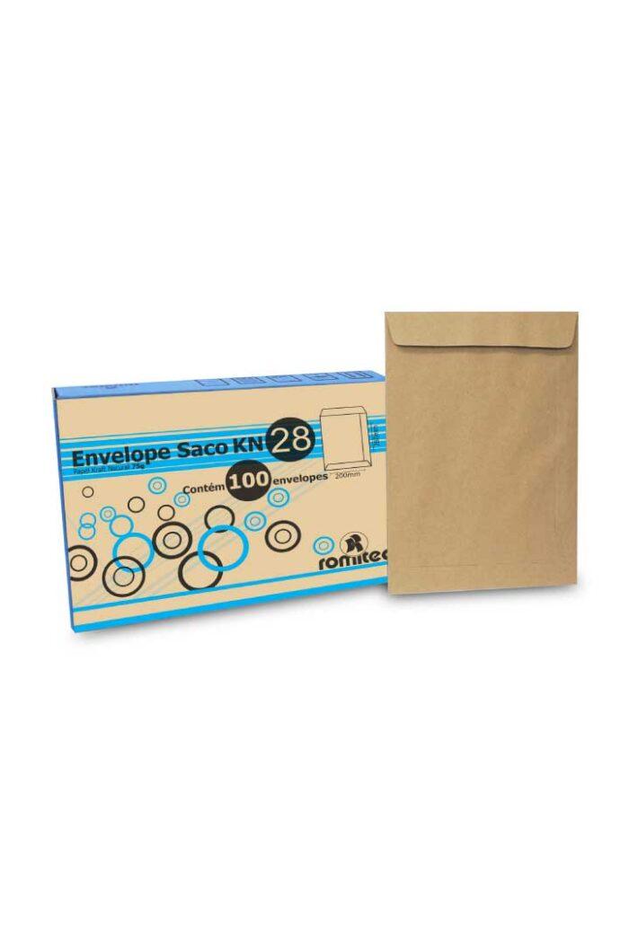 Envelope Saco Kn28 200mm X 280mm Natural com 100 - Imagem 2