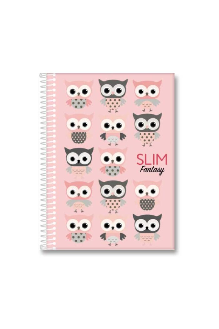 Caderno 1/4 160 Folhas Espiral Capa Dura Slim Sortidos - Imagem 4