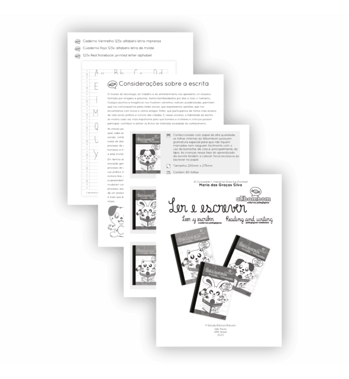 Livro Caderno Alibombom Pautas Numeradas 80 Folhas Capa Dura 123 Verde - Imagem 2