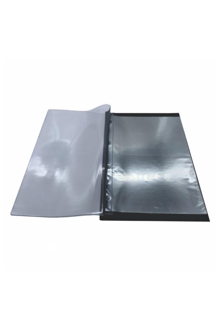 Pasta Catálogo PVC A4 Frente Transparente com 10 Sacos Preto - Imagem 3