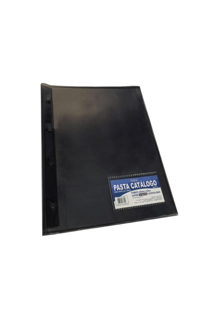 Pasta Catálogo PVC Ofício Flexível com 10 Sacos Fume