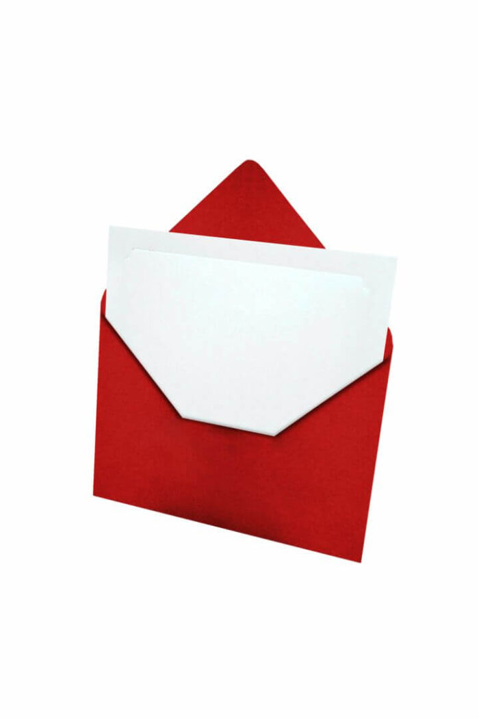 Envelope Convite 120 Alta Gramatura 207mm X 140mm e Cartões 205mm X 130mm Textura Casca de Ovo Vermelho com 25