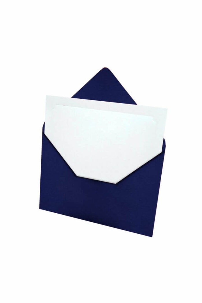 Envelope Convite 120 Alta Gramatura 207mm X 140mm e Cartões 205mm X 130mm Textura Pérsico Marinho com 25