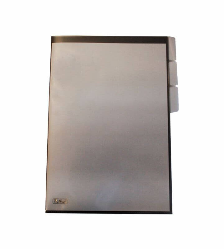 Pasta L PP A4 com 3 Divisórias Fume