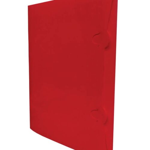 Pasta Aba Encaixe A4 Lombada 1 cm PP 24x32 cm Vermelho 10 Unidades PlastPark