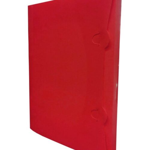 Pasta Aba Encaixe A4 Lombada 2 cm PP 24x32 cm Vermelho 10 Unidades PlastPark