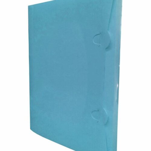 Pasta Aba Encaixe A4 Lombada 4 cm PP 24x32 cm Azul 10 Unidades PlastPark