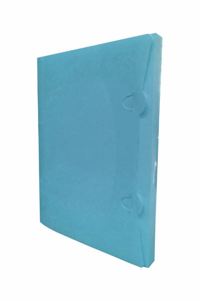 Pasta Aba Encaixe PP 240mm X 320mm dorso 40mm Azul com 10