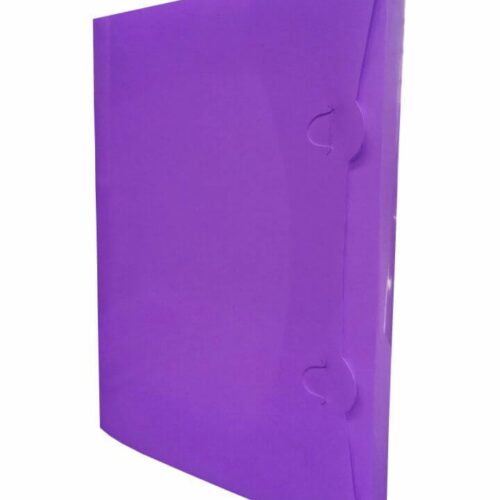 Pasta Aba Encaixe A4 Lombada 4 cm PP 24x32 cm Roxo 10 Unidades PlastPark