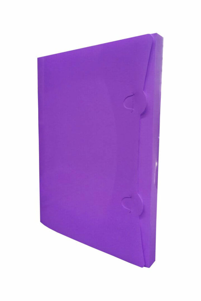 Pasta Aba Encaixe PP 240mm X 320mm dorso 40mm Roxo com 10