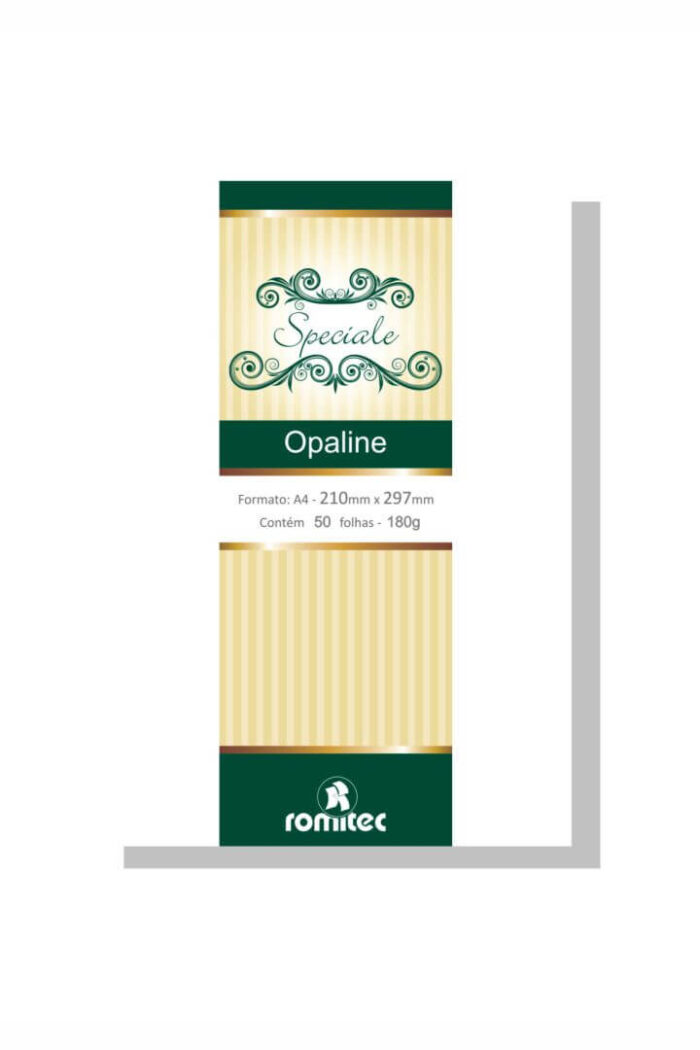 Papel A4 180 GSM Opaline Extra Liso Branco com 50 Folhas