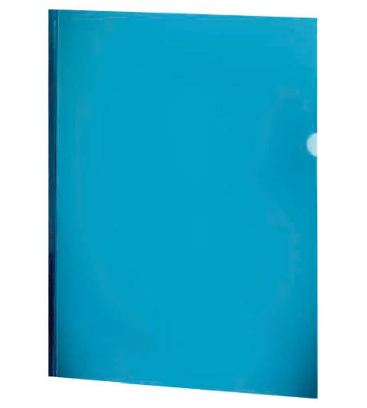 Pasta com Canaleta PP A4 Azul/Azul com 5