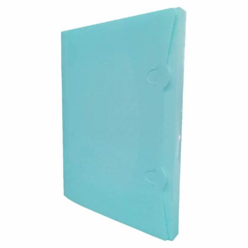 Pasta Aba Encaixe A4 Lombada 1 cm PP 24x32 cm Azul 10 Unidades PlastPark