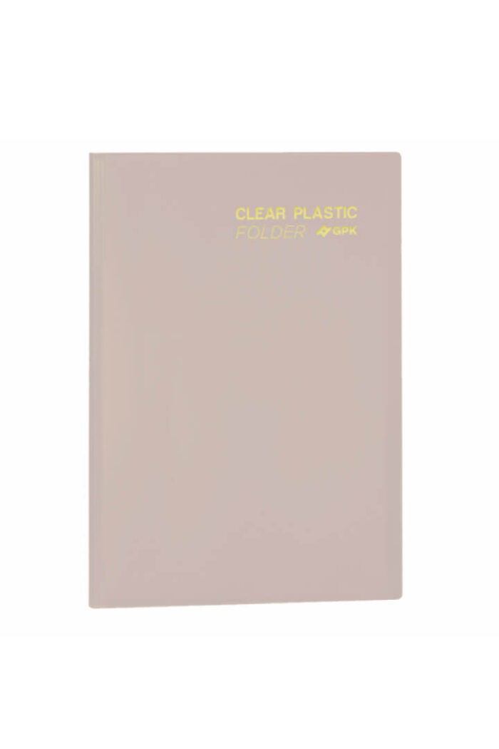 Pasta Catálogo PP Ofício Clear Plastic Folder 20 Sacos Lilás Pastel com 10