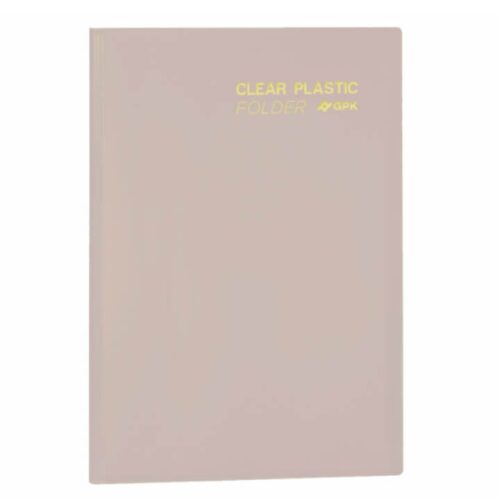 Pasta Catálogo Ofício Clear Plastic Folder 40 Sacos PP 23x33 cm Lilás 10 Unidades PlastPark