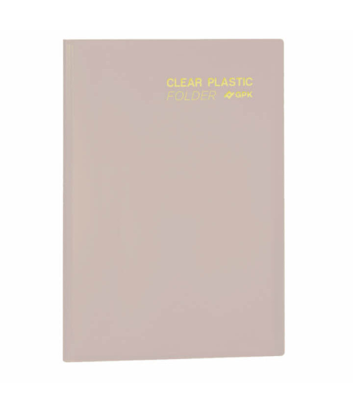 Pasta Catálogo PP Ofício Clear Plastic Folder 20 Sacos Lilás Pastel
