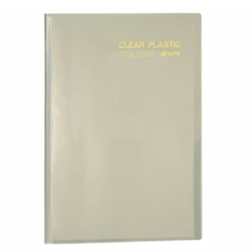 Pasta Catálogo Ofício Clear Plastic Folder 50 Sacos PP 23x33 cm Transparente PlastPark