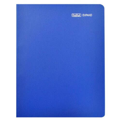 Pasta Catálogo A4 Expand 50 Sacos com 4 Parafusos Plásticos PP 23x31 cm Azul PlastPark