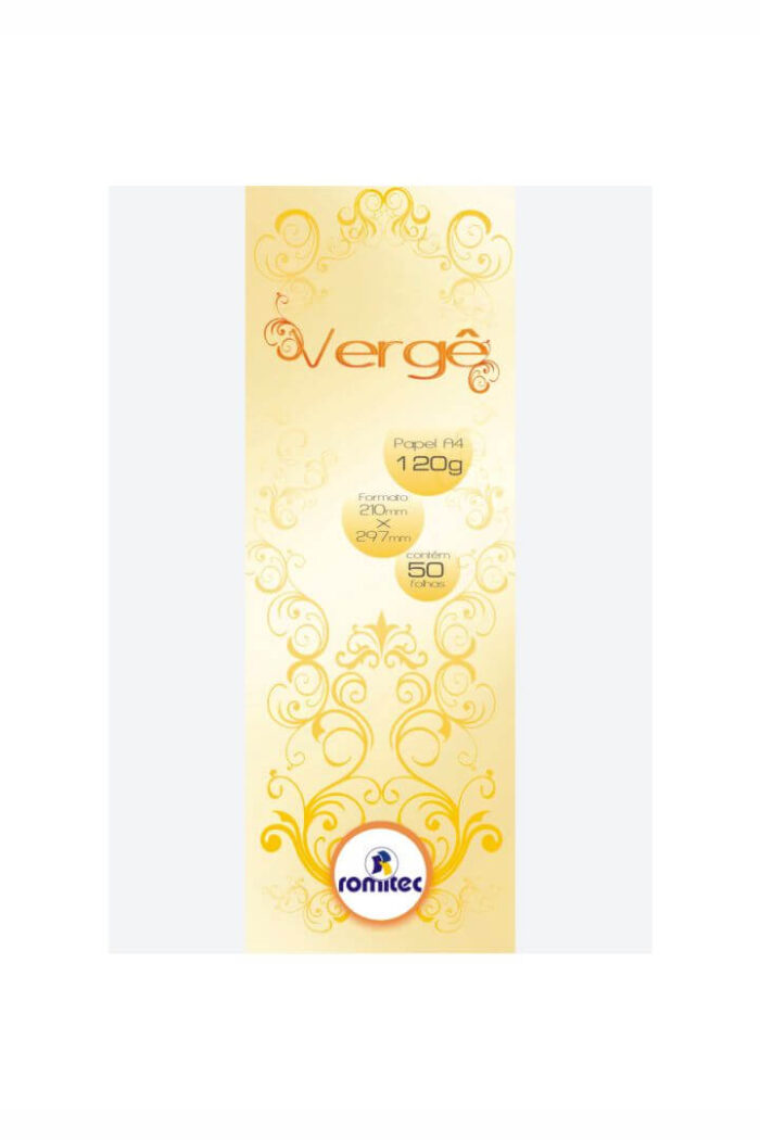 Papel A4 120 GSM Textura Verge Diamante Branco com 25 Folhas