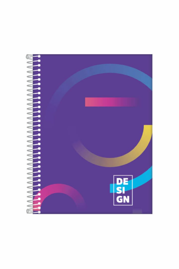 Caderno Universitário 15x1 240 Folhas Espiral Capa Dura Design 20x28 cm Sortido Romitec - Imagem 2