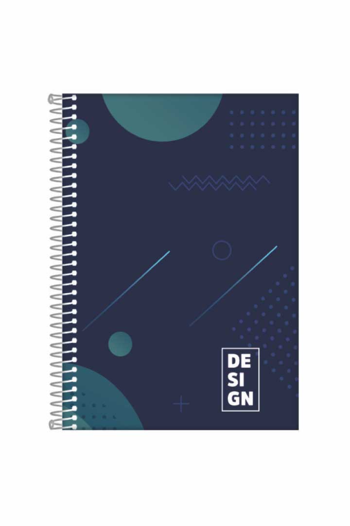 Caderno Universitário 15x1 240 Folhas Espiral Capa Dura Design 20x28 cm Sortido Romitec - Imagem 4