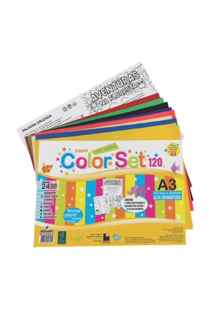 Papel Colorset A3 Livrão