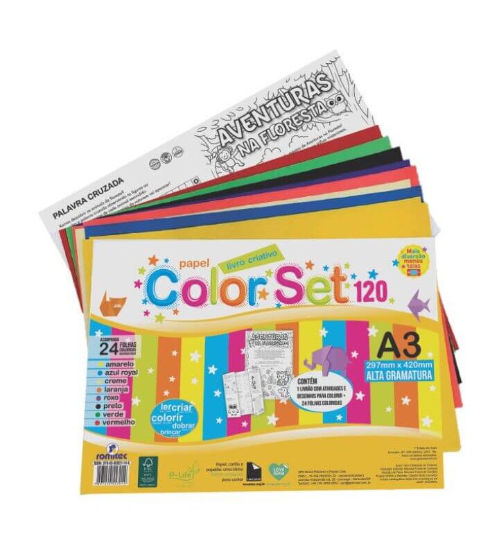 Papel Colorset A3 Livrão